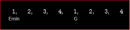 Chord changing from one bar to the next